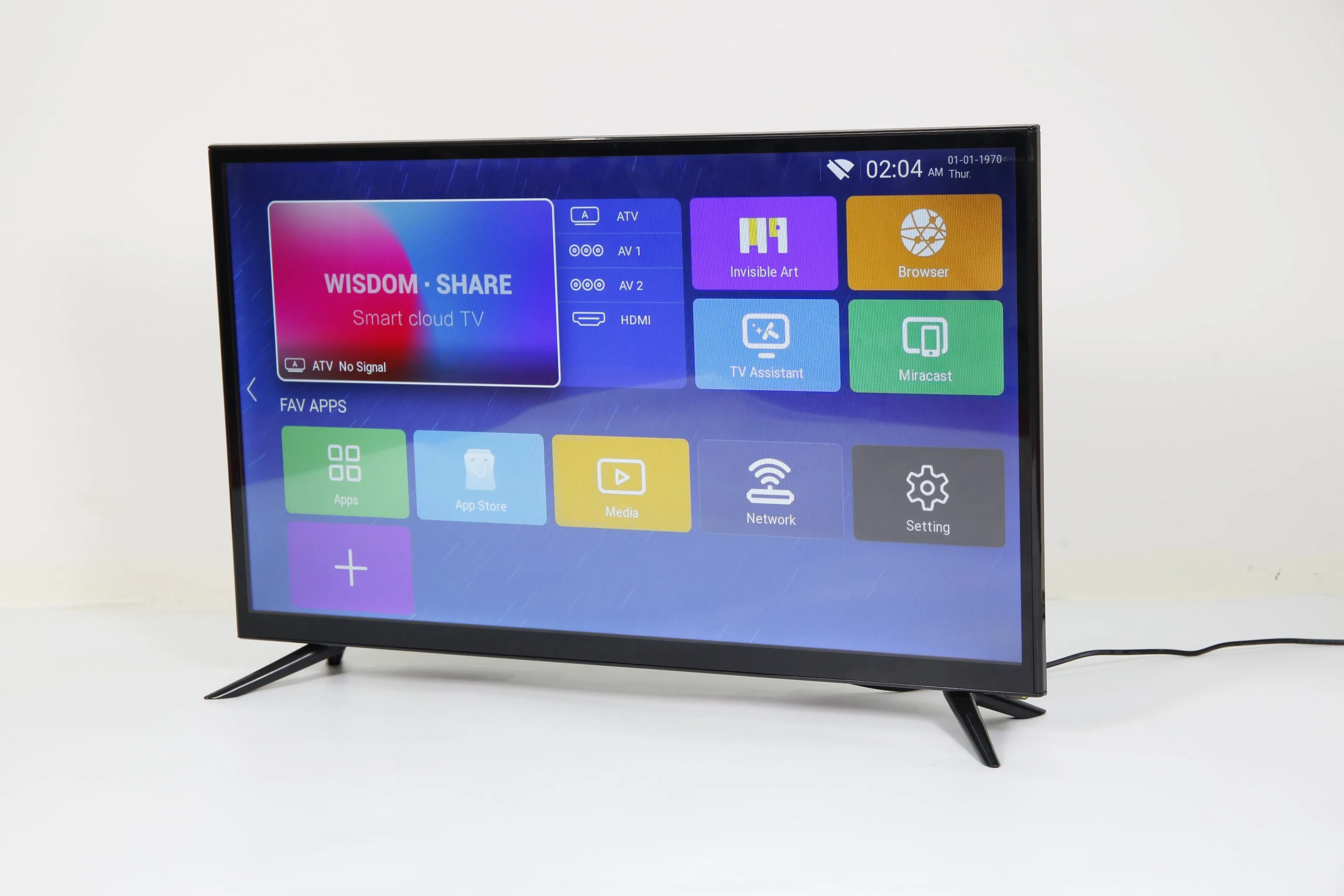 HD LED LCD Smart TV 32 Inch Solar Outdoor Car Smart Portable Television Android TV DC 12V TV