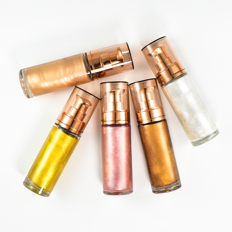Glitter Liquid Body Highlight Good Quality Face Vegan Liquid Highlighter Custom Logo