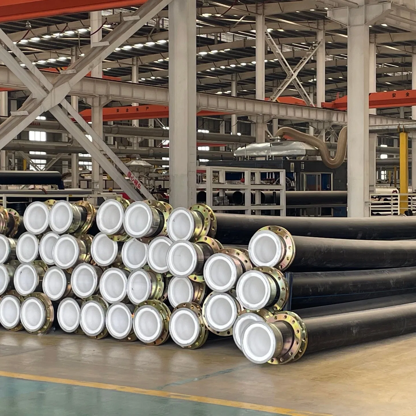 PE100 Steel Reinforced Composite Pipe for Power Plant Ash Slurry Transportation and Abrasion Resistant Pipeline Systems