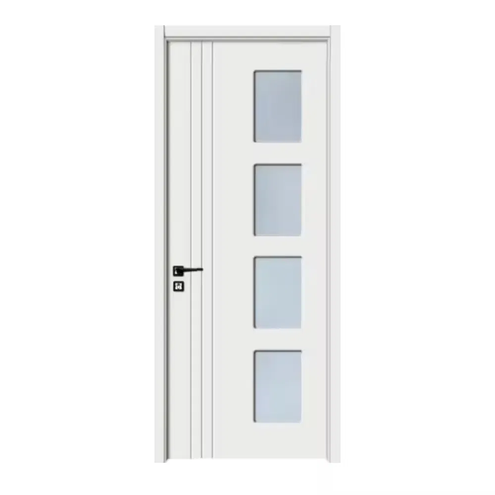 Solid Wooden Doors Interior Doors for Houses Single Room Price for Balcony New Design Solid Others Doors