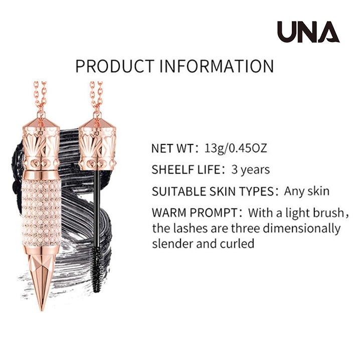 Waterproof Long Lasting Quick Dry Thick Curling Lengthening Makeup Eyelashes Queen's Scepter 3D Slender Mascara