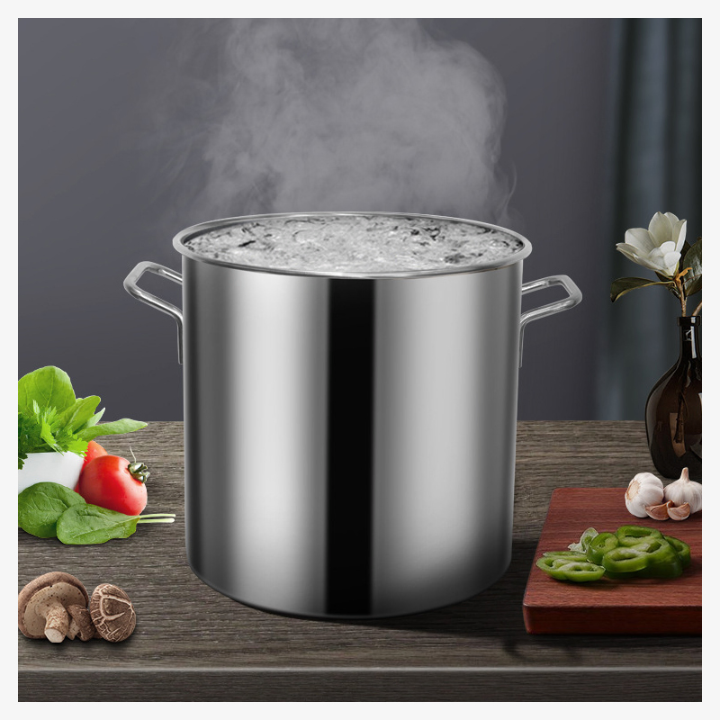 6L-40L Restaurant Buffet Cooking Pot Stainless Steel Soup Pot with Cover