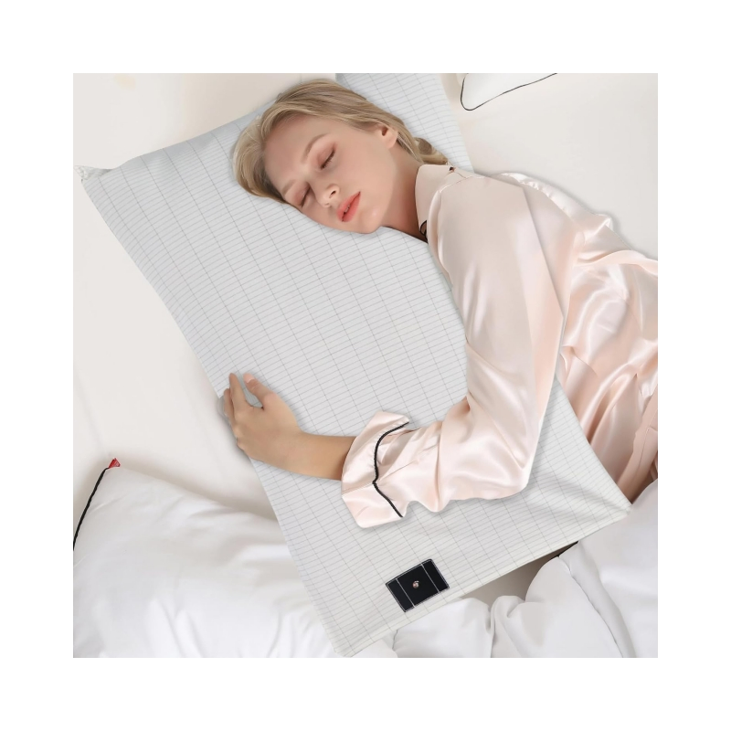 Cost-Effective Faraday Cotton Blend with Silver Fiber for Earthed Pillowcase and Improve Sleep