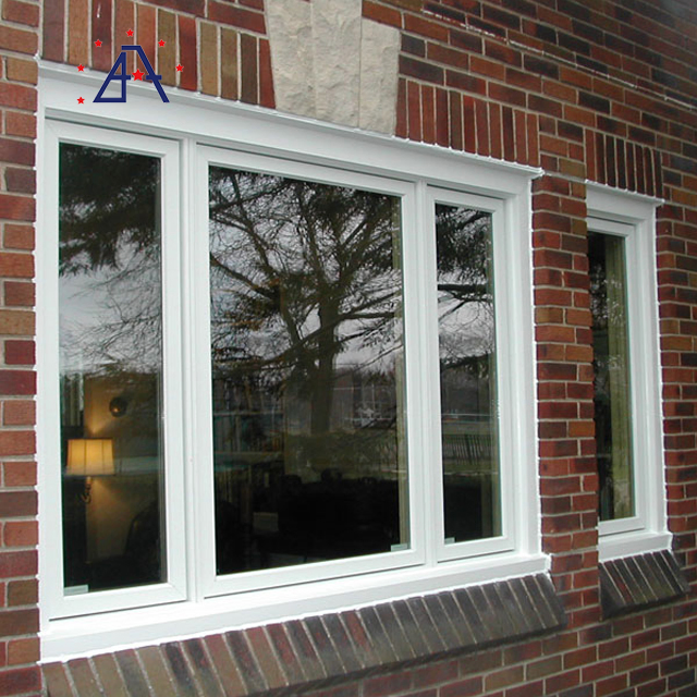 Aluminum Casement Door with Tempered Glass Wind Proof