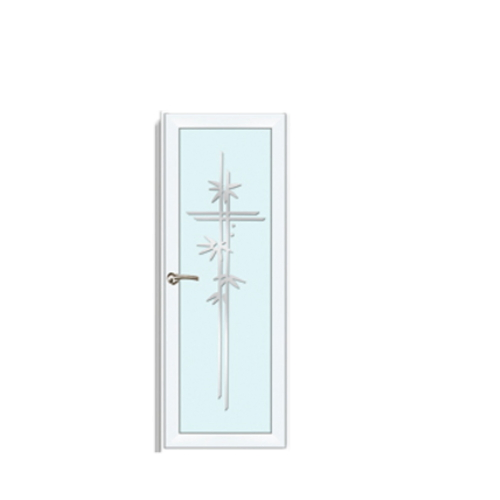 Bathroom Tempered Glass Door Aluminum Frame Glass Door
