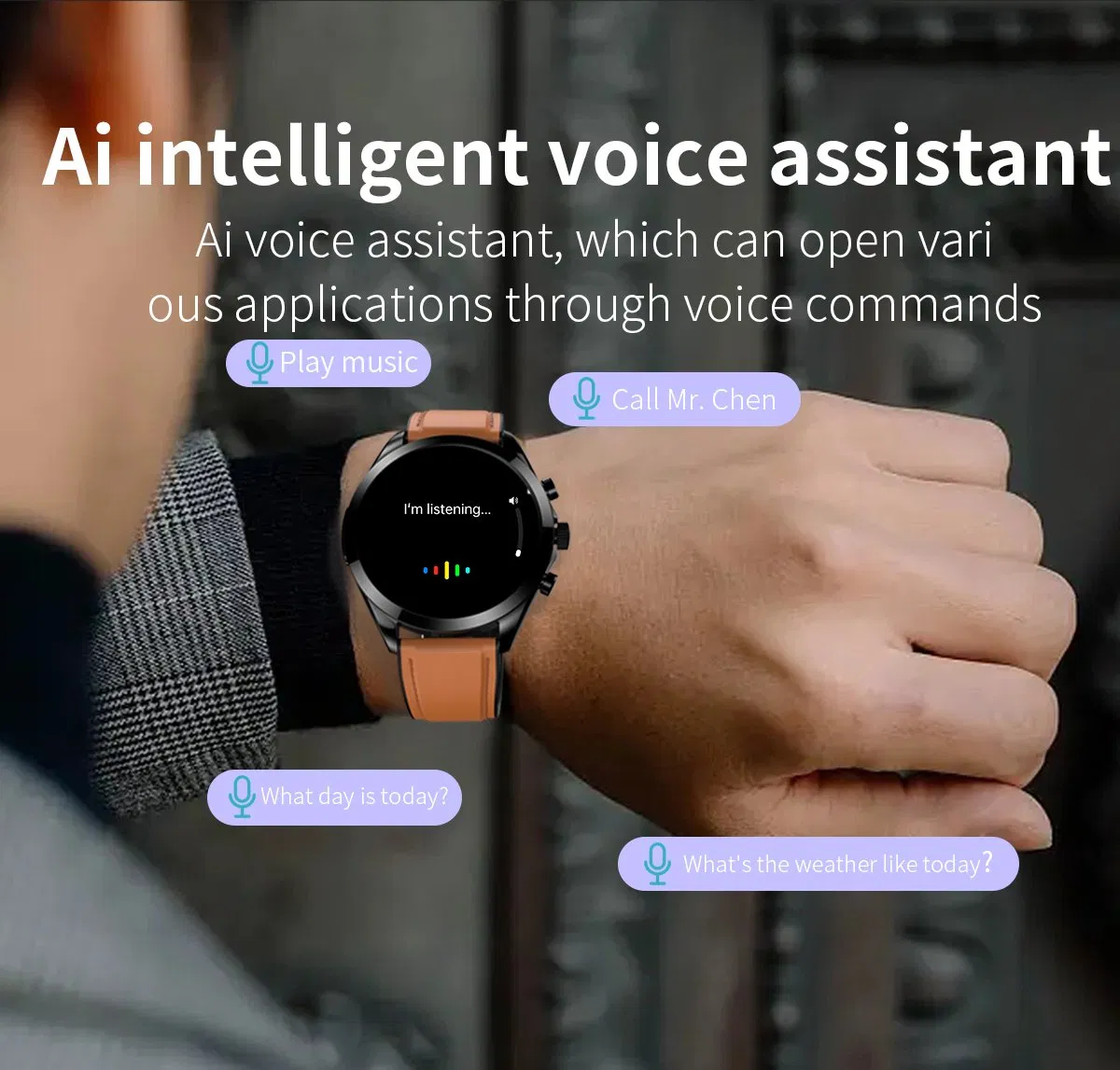 2023 New Sport Health Monitoring Sos Mette ECG Hrv Blood Glucose Female Physiological Monitor Smart Watches