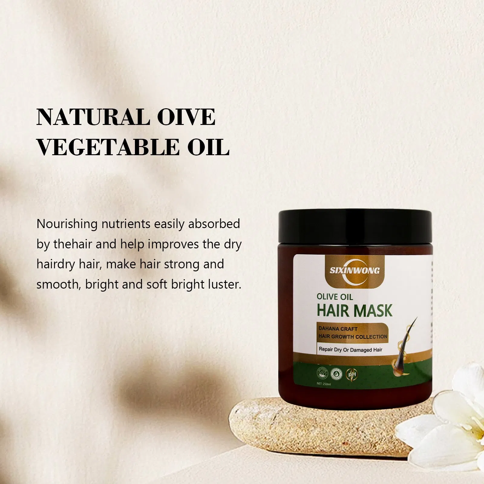 Beauty Cosmetics Hair Moisturizes Care Dry Damaged Professional Olive Oil Hair Mask