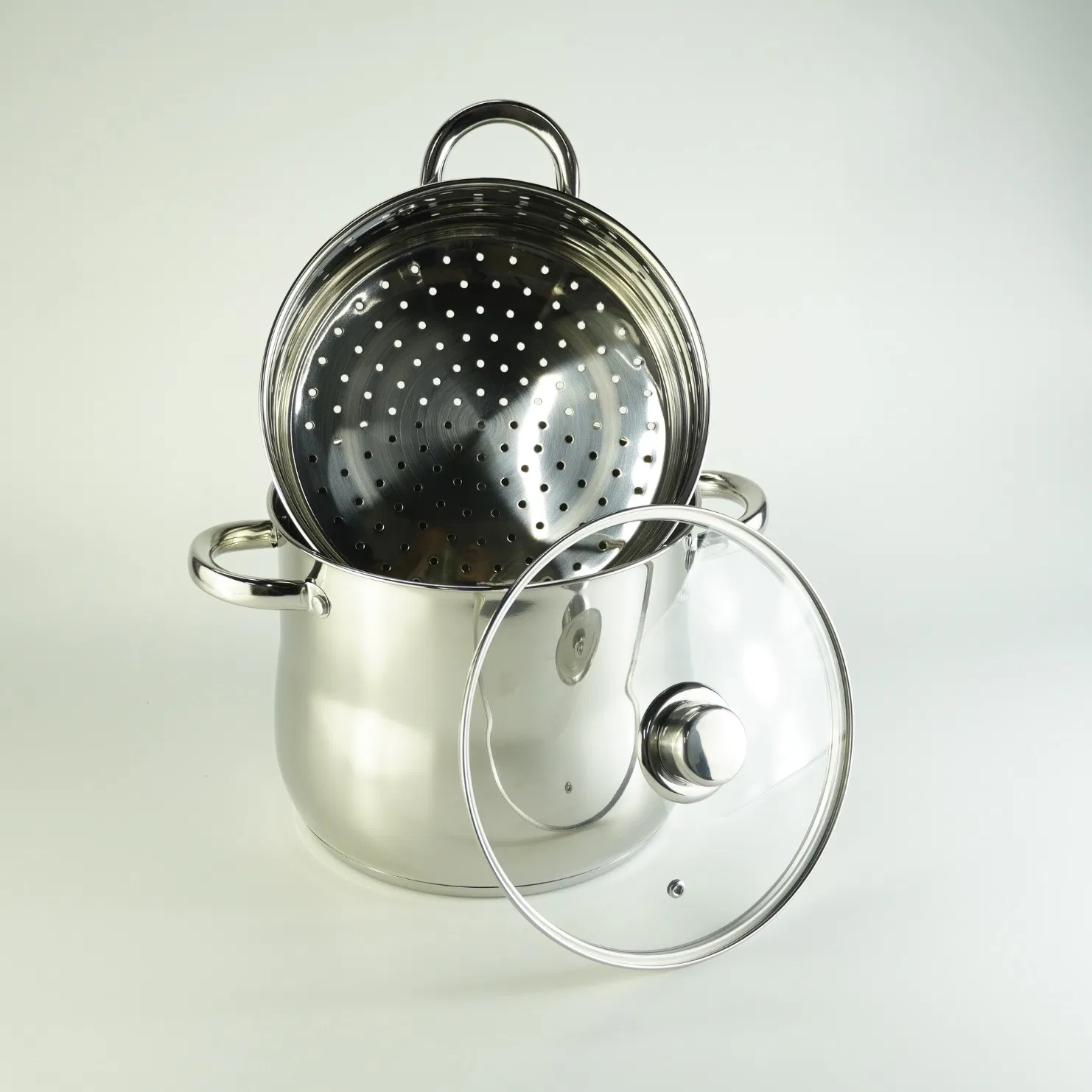4L-12L Stainless Steel Pot Steamer Couscoussiere