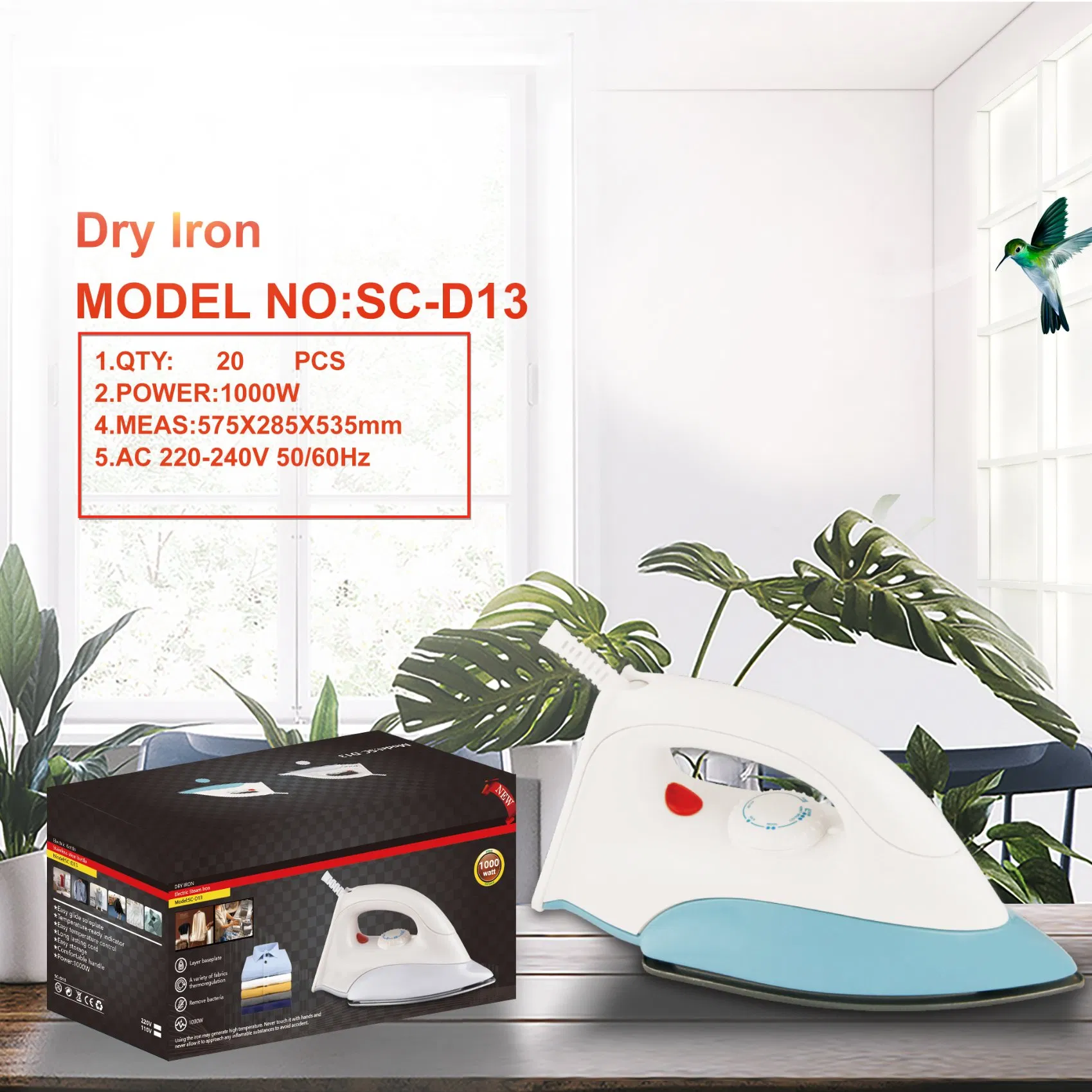 Handheld Household Electric Iron for Convenient Ironing