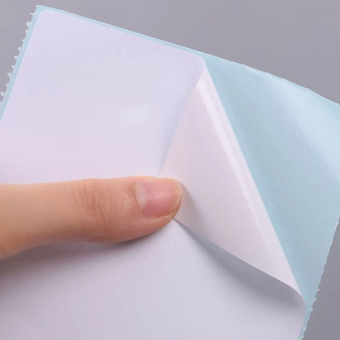 White Three-Proof Self-Adhesive Label Sticker Paper Roll for Supermarket (customizable in size)