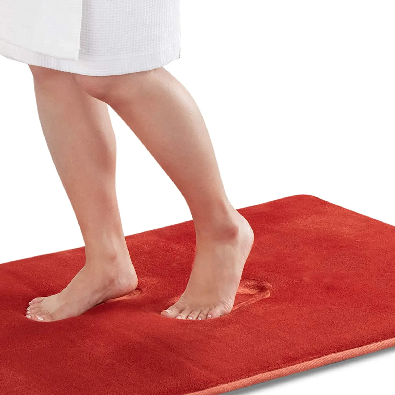 Non Slip Absorbent Memory Foam Velvet Bathroom Carpet Bath Rug Mat