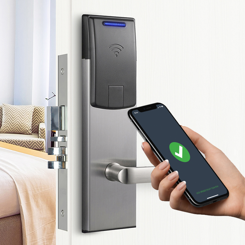 High Safety Digital Locks Data Entry APP Hotel Apartment RFID ID Smart Card Door Lock