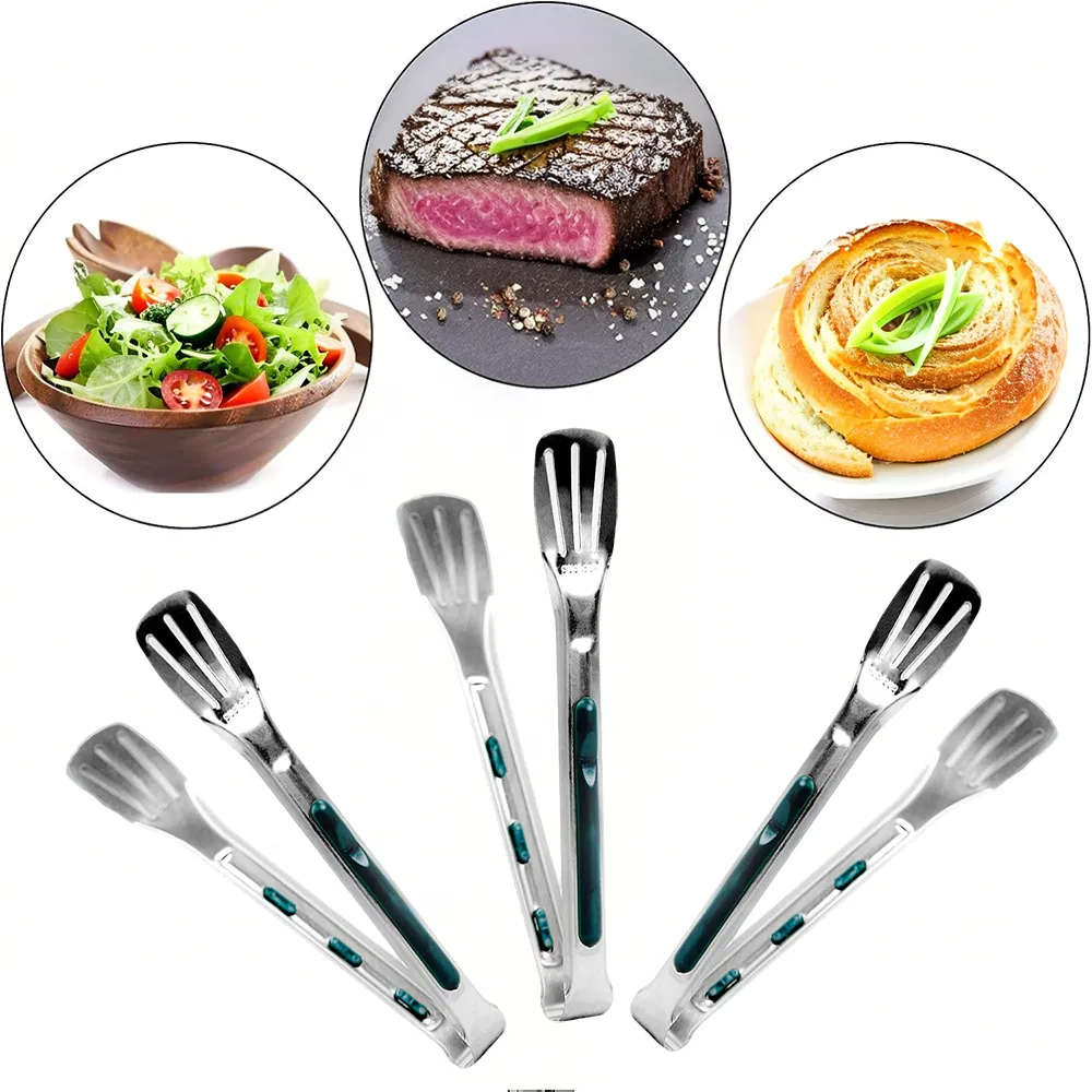 Wholesale China Manufacturer High Quality Kitchen and Barbecue Accessories Non-Slip Food Serving Cooking Tongs Food