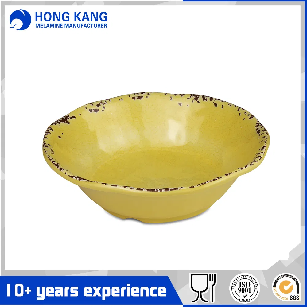 Custom Logo Full Size Unicolor Melamine Noodle Bowl for Restaurant