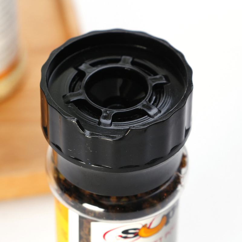 3oz 80ml 100ml Adjustable Plastic Pepper Grinder Pet Jar