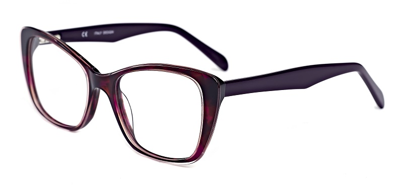 Newest Cat Eye Transparent Acetate Frame Glasses