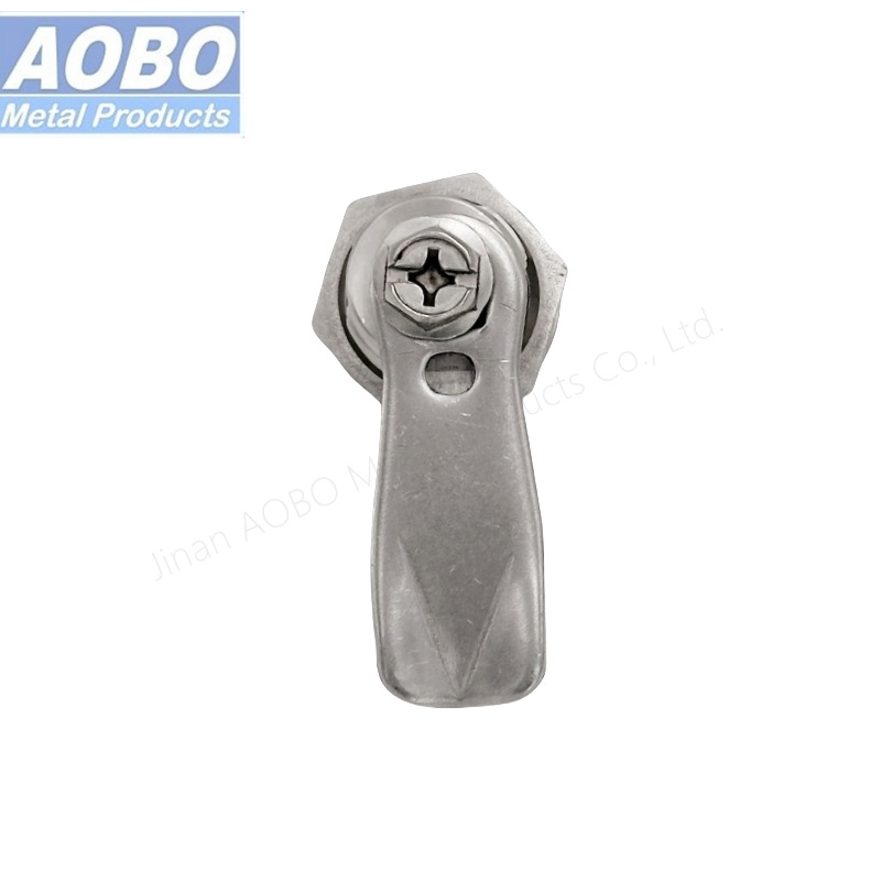 Aobo Factory Lost-Wax Casting Distribution Cabinet Door Panel 7 Triangular Lock Core Quarter Turn SS316 Cam Lock