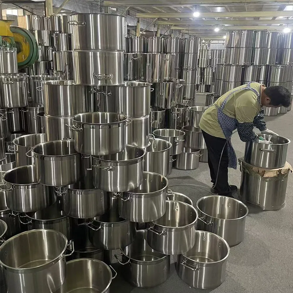 Кастрюля 40 см из нержавеющей стали 98 л, LFGB