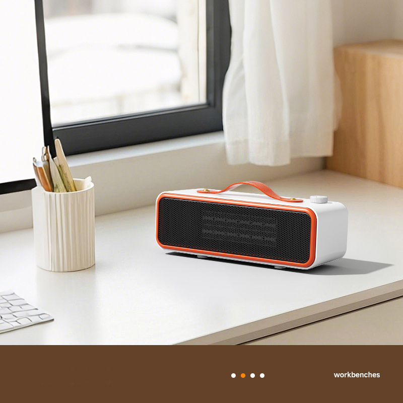 2025 Cross-Border New Compact Fan Heater Portable, PTC Fast Heating Ceramic for Bedroom, Office and Indoor Use