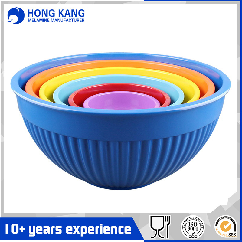 Round Popcorn Salad Melamine Mixing Bowl