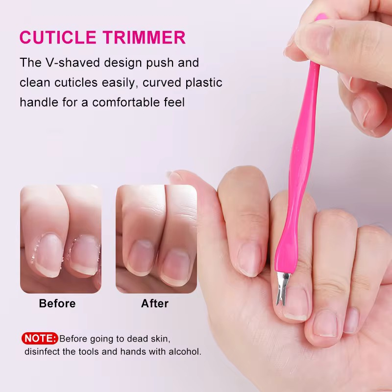 Professional Stainless Steel Nail Cleaner Callus Shaver Cuticle Scraper Dead Skin Remover