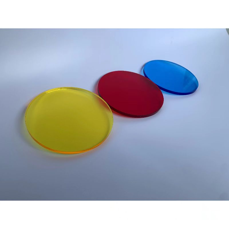 Transparent Round Acrylic Sheet Laser Cutting Engraving Diamond Polishing 1-200mm Thick