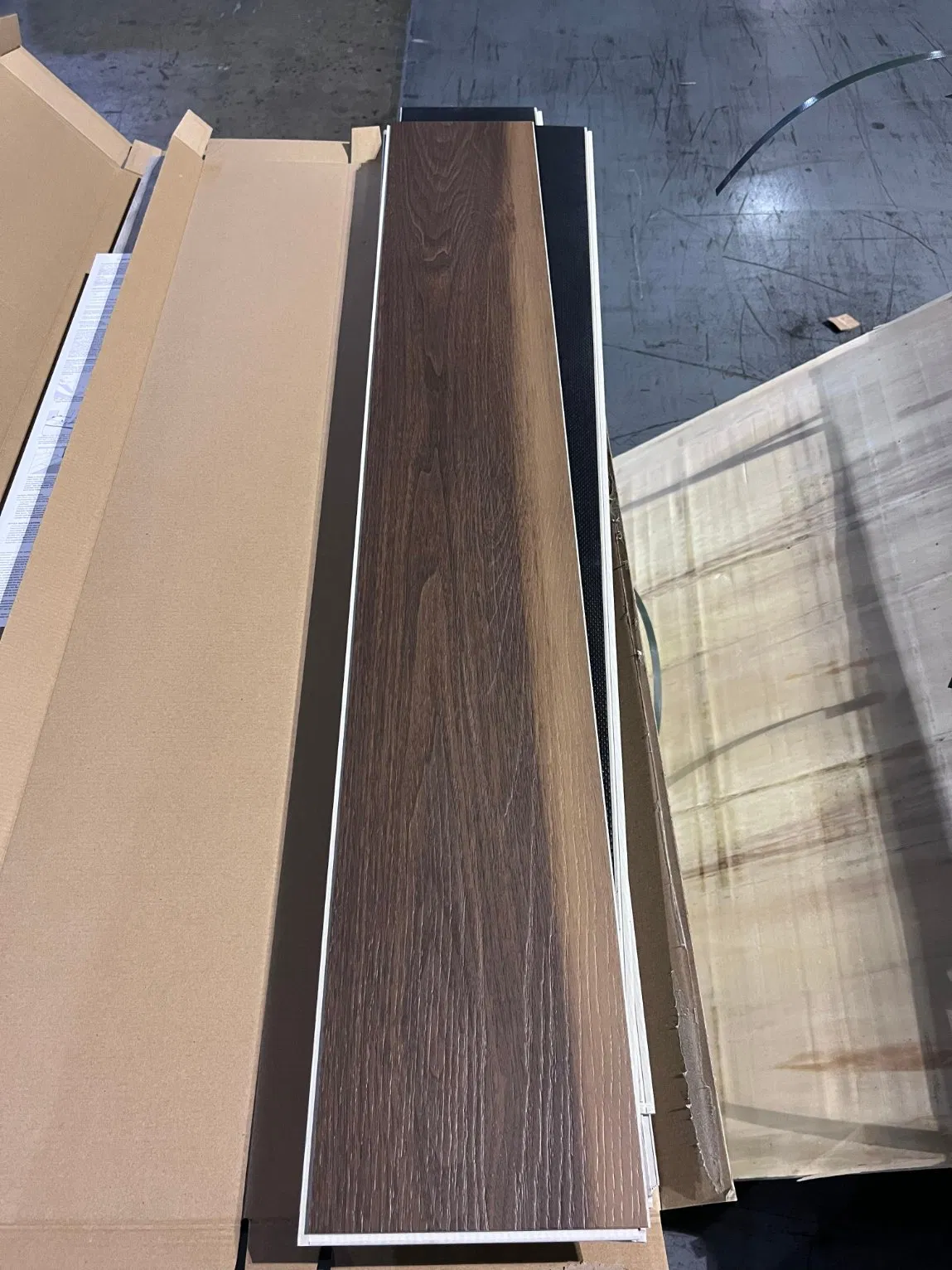 Engraved Interior Waterproof Seamless Click System Spc Flooring