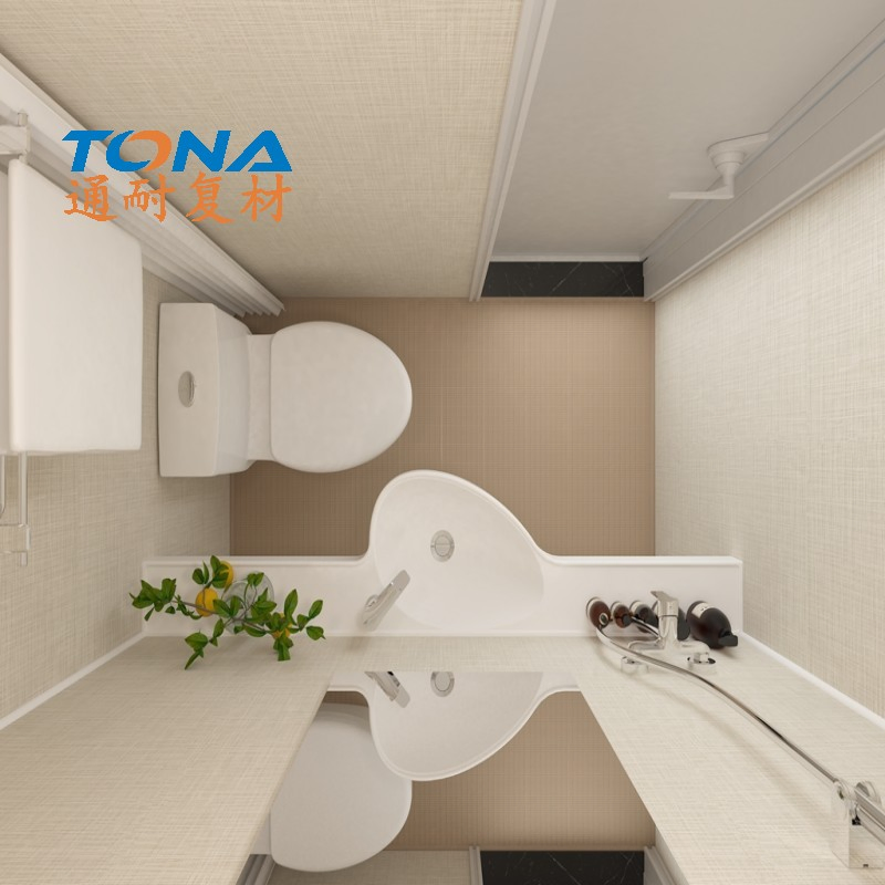 Hubei Tongna Hospital Antibacterial Bathroom SMC Nano Coating