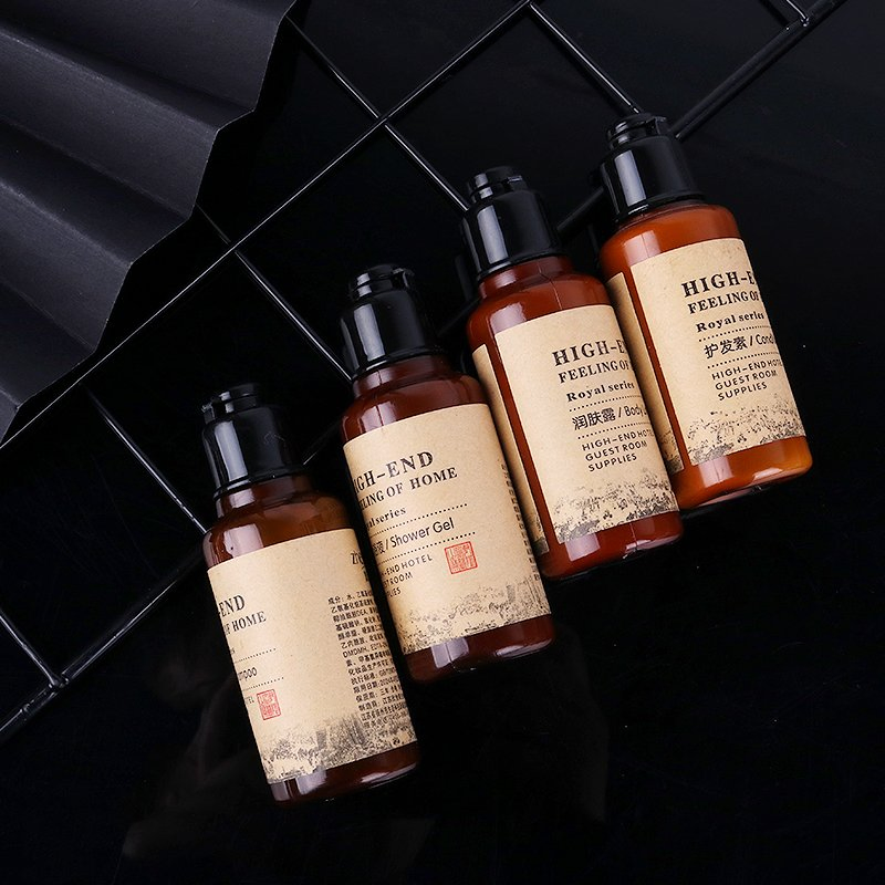 Plastic Bottles Custom Label Bathroom Toiletries OEM Hotel Disposable Conditioner