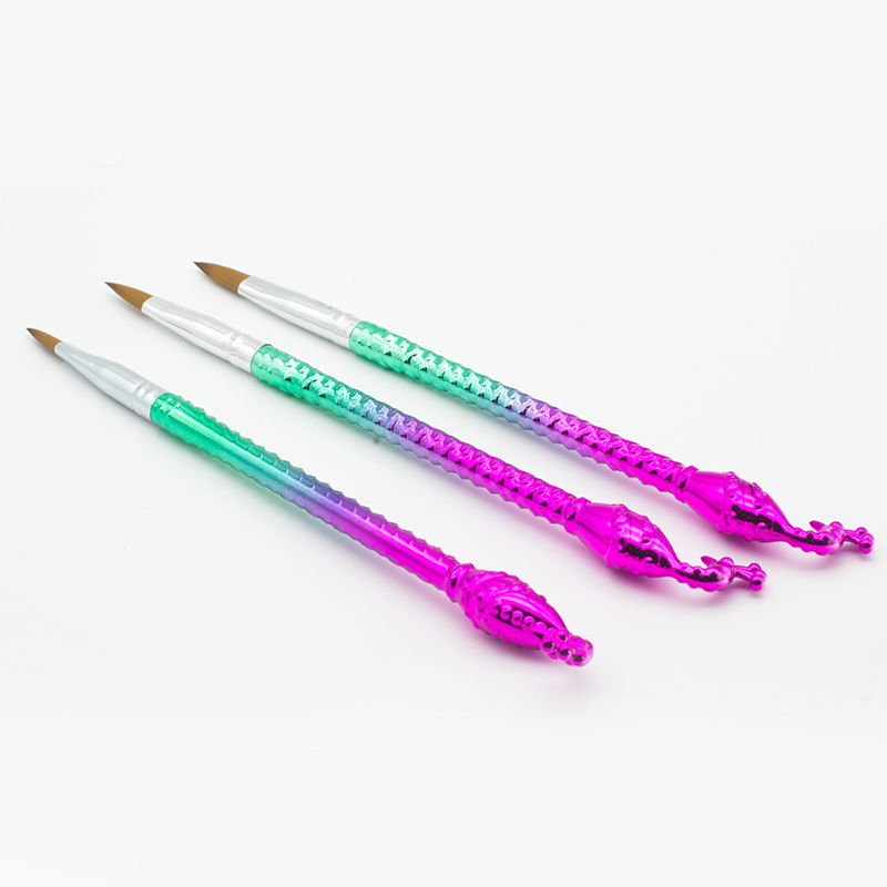 Peacock Handle 100% Kolinsky Nail Acrylic Brush