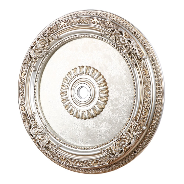 Artistic Ceiling and Lamp, 62 Cm Round Ceiling Medallion
