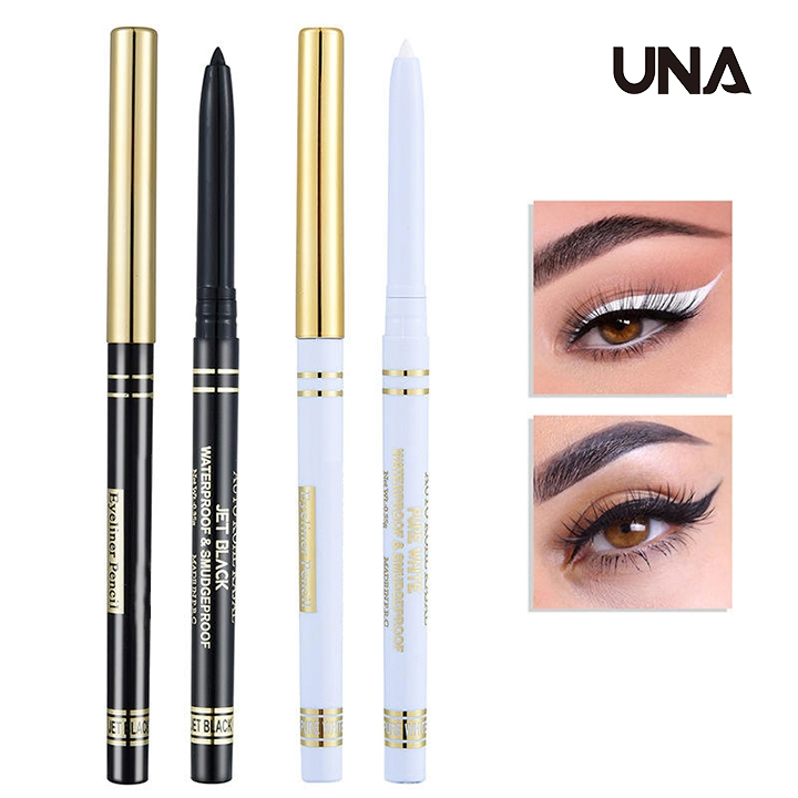 Black White Smooth Color Waterproof Oil-Proof Non-Smudge Lasting Accurate Eyeliner Glue Pen Lying Silkworm