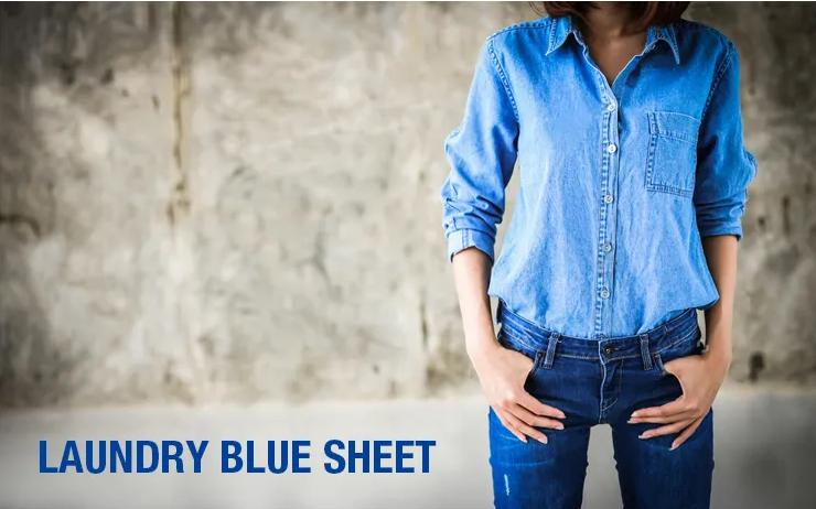 OEM/ODM Laundry Blue Sheets for Washing Blue Clothes Bleach Spot Treatment Sheet