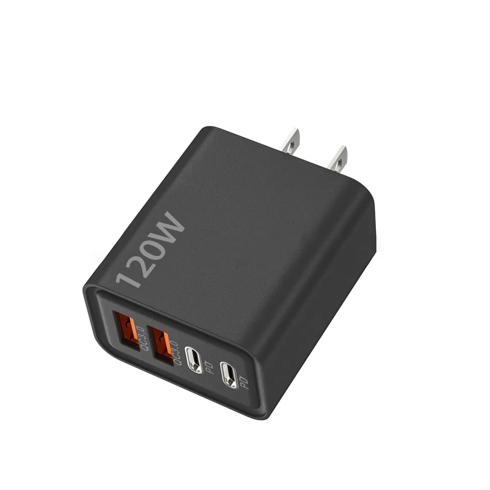 Зарядное устройство 120W с двумя USB-C PD и QC3.0