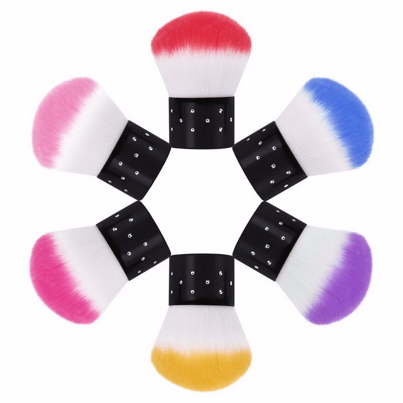 Nail Art Dust Cleaning Brush Colorful Mushroom Brush Makeup Brush