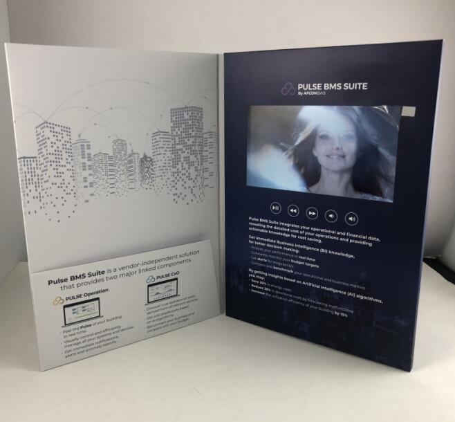 Custom Design LCD Screen Video Book