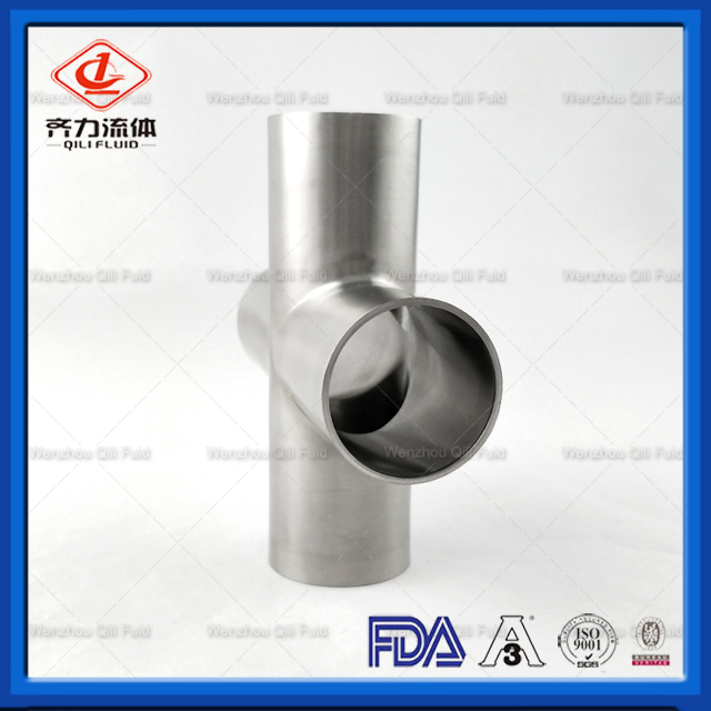 Stainless Steel Pipe Fitting Tri Clamp/Weld Sanitary Cross
