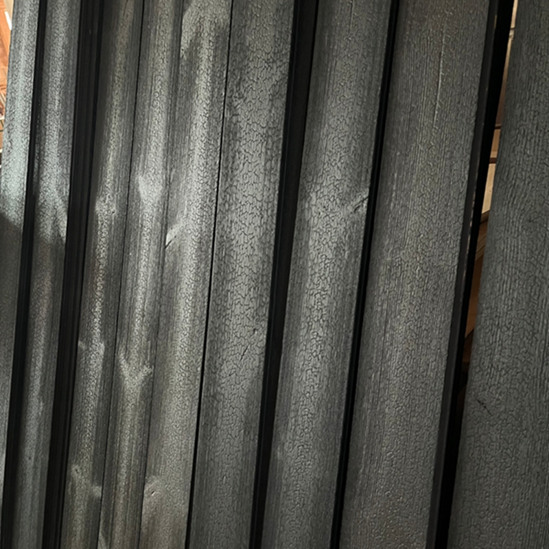 Factory Direct Outdoor Anti-Corrosion Solid Wood Deep Carbonized Thermally Treated Wood Shou Sugi Ban Decorative Exterior Burnt Charred Wall Panels