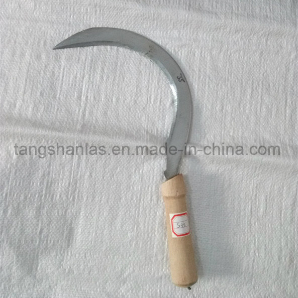 Hand Tool Wood Handle Sickle Agricultural Tool