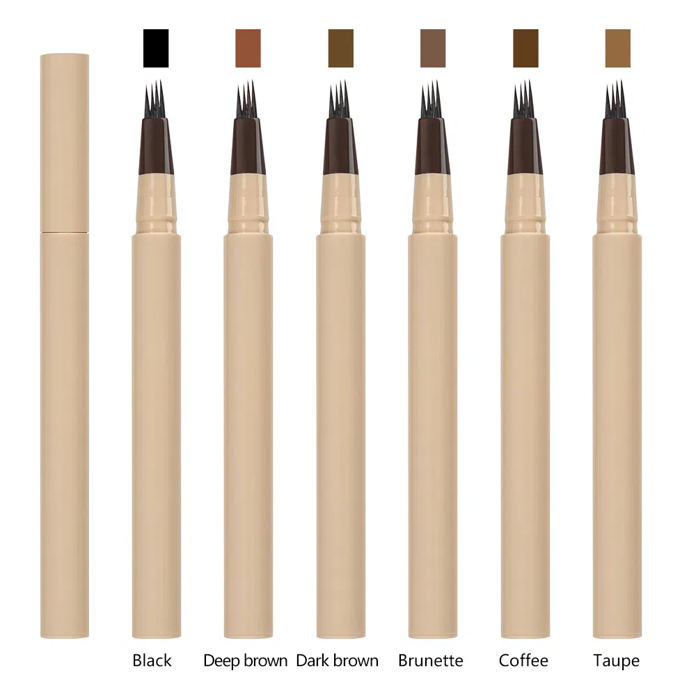 Private Label Long Lasting Eyebrow Pencil Eye Make-up Cosmetics Liquid Pen Waterproof Eyebrow Pencil Makeup