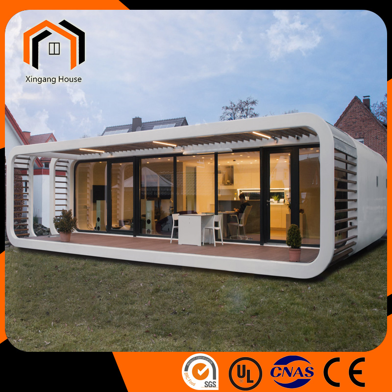 Mobile Prefabricated Building Modular Office Pod Steel Structure Prefab Homes Modular Movable Foldable Apple Cabin