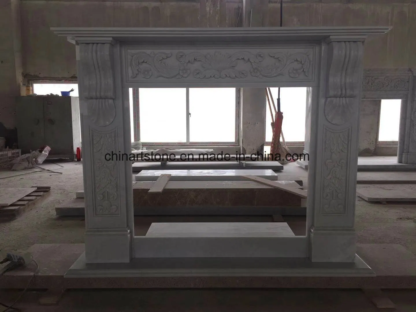 Wholesale Europe Nature Marble Fireplace for House Decoration