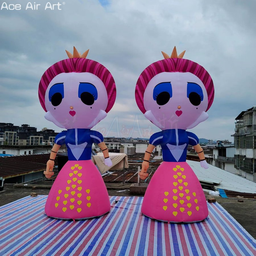 Customizable Branded Inflatable Queen of Hearts, Commercial Event & Brand Activation Inflatable Display