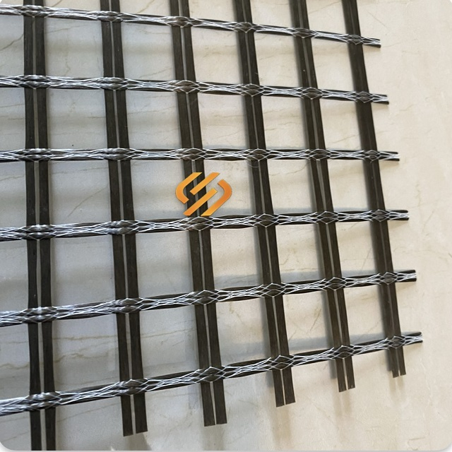 Basalt Geogrid 50kN 80kN 100kN Geogrids Made with Basalt Fibers