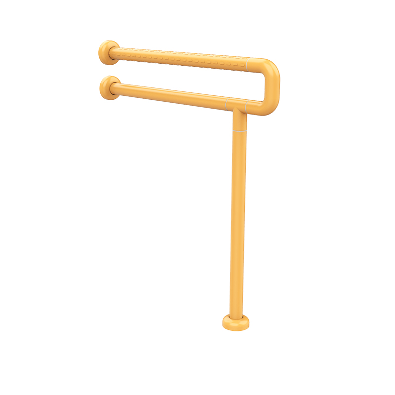 Fixed, Durable 201 Stainless Steel Toilet Grab Bars in Yellow or White for Seniors, Pregnant Women, Caregivers