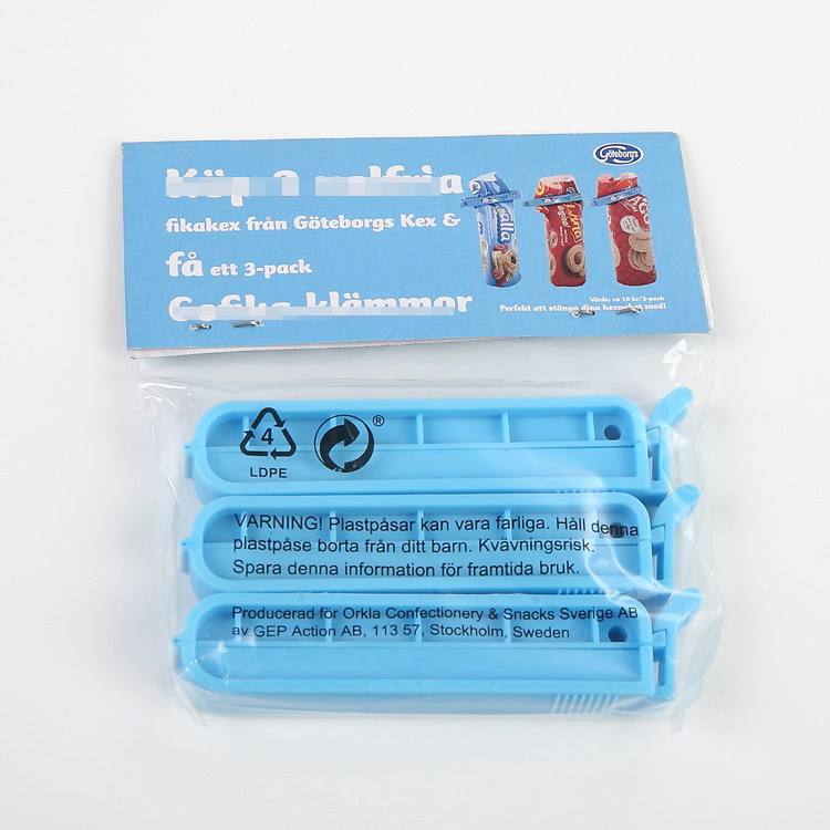 Promotional Items with Logo 5cm Cheap Plastic Bread Bag Clips
