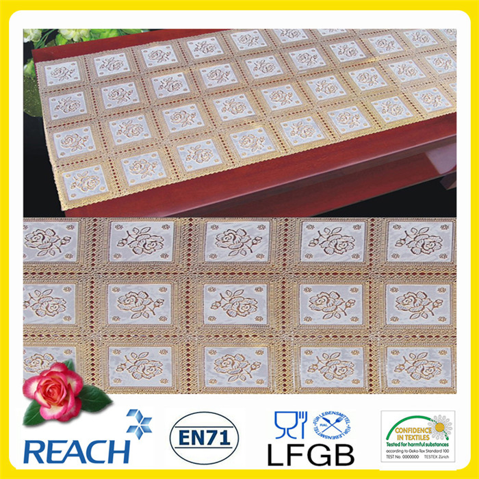 PVC Gold Lace Doily 30cmx46cm
