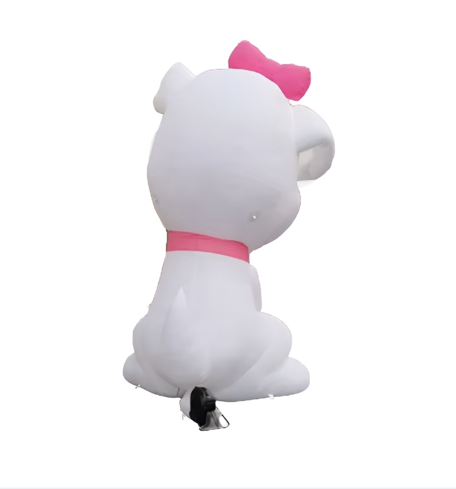 Charming Outdoor Inflatable Dog Sculpture for Festive Lighting