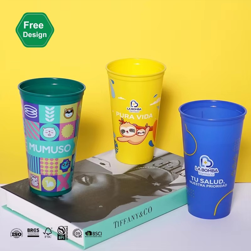 Summer Party 16oz. Drinking Plastic Cup with Logo