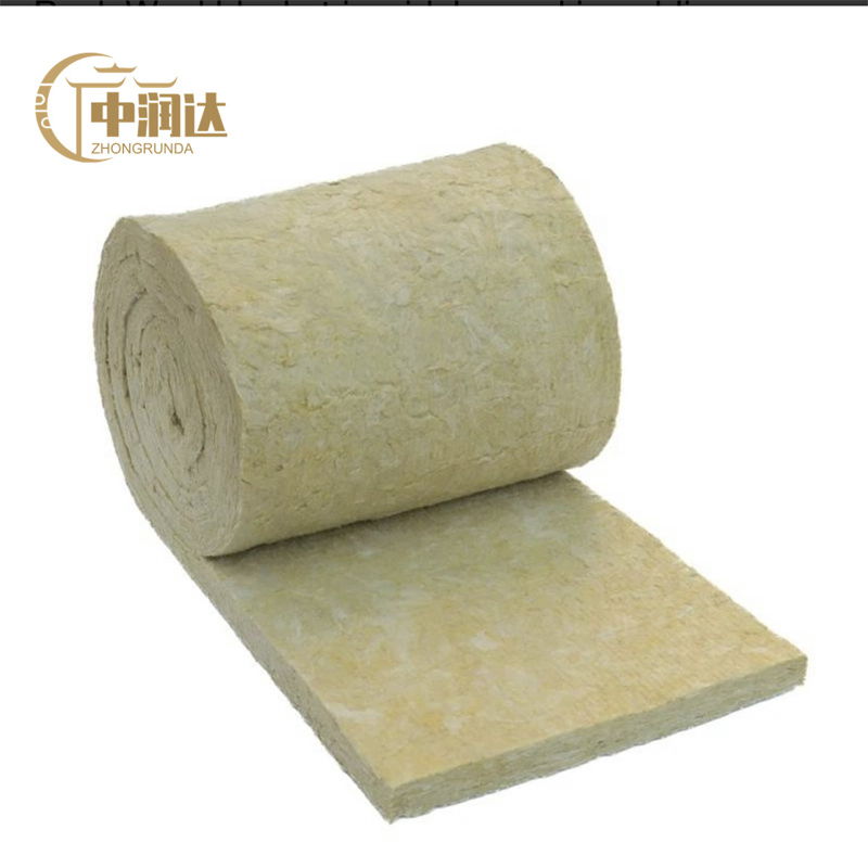 Mineral Wool Thermal Insulation Material Rock Wool 50mm Thickness 80kg M3 Roll